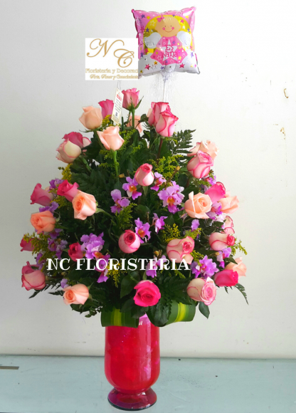Cristal Redondo Rosas
