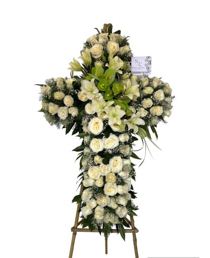 Corona Fúnebre en Cruz
