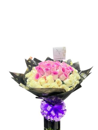 buchon de rosas rosadas-floristerias en cali