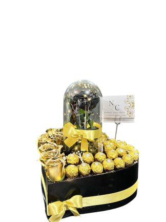 caja de rosas de lujo-floristerias en cali