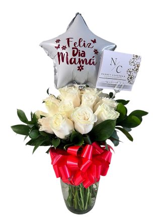 Cristal en rosas-Dia de la madre